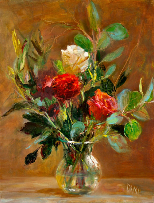 Bouquet - Oil on Linen - 18 x 14