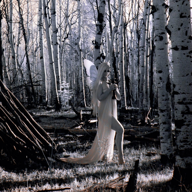 Yrlithia-Lady of the Wood - Digital Infrared Photography - 14 x 11