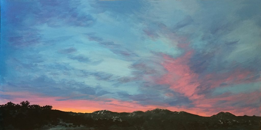 New Day, Santa Fe - Acrylic on Canvas - 24 x 48