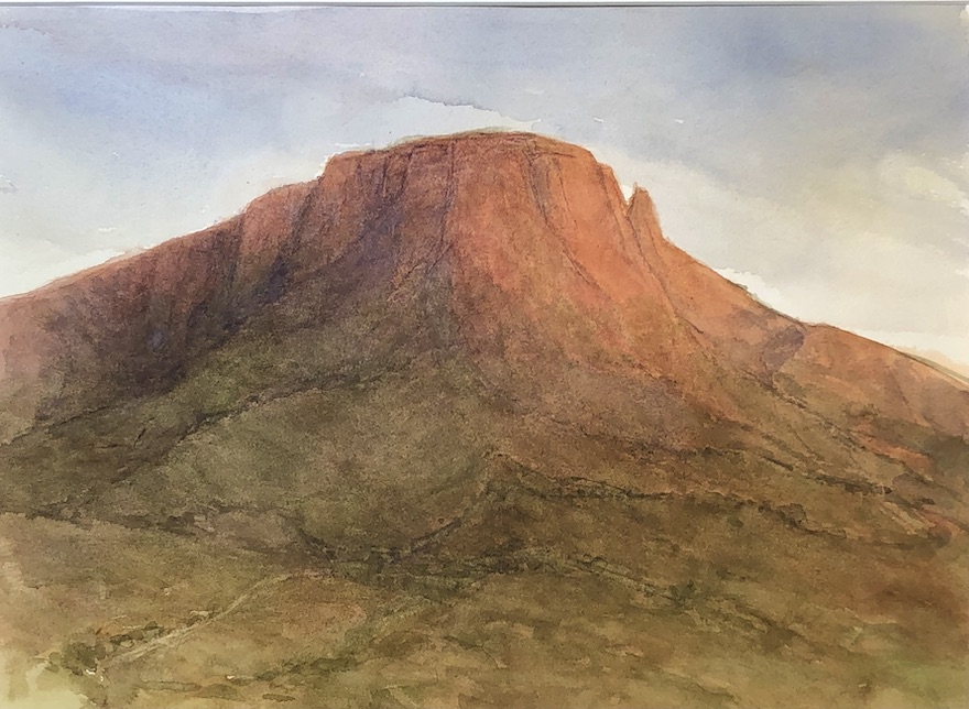 Black Mesa Trail - Watercolor - 13X18
