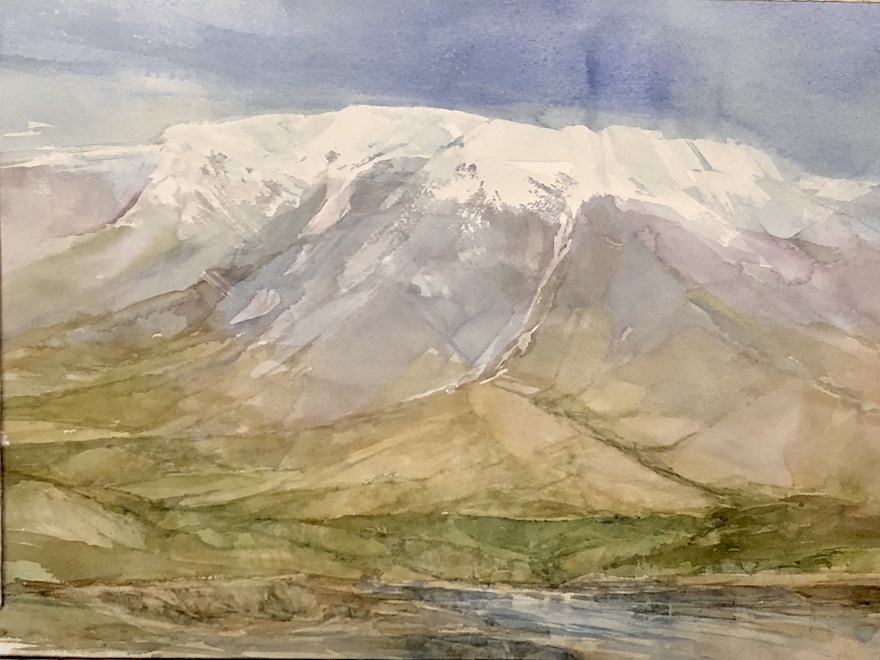 Mt Air - Watercolor - 15x19